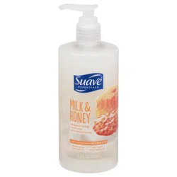 Suave Essentials Moisturizing Liquid Hand Soap Milk & Honey, 13.5 oz