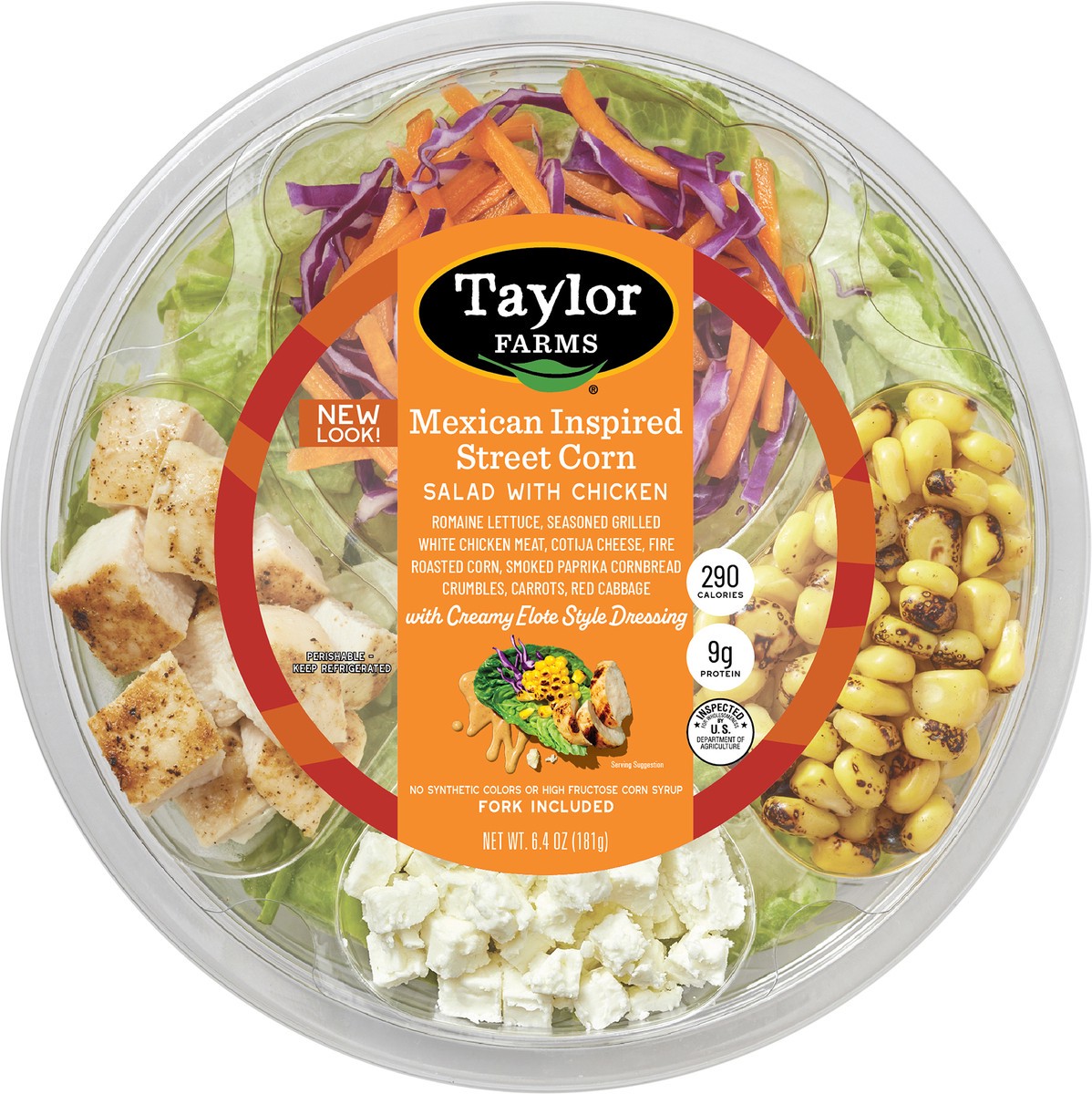 slide 6 of 6, Taylor Farms Cobb with Chicken and Bacon, 6.4 oz