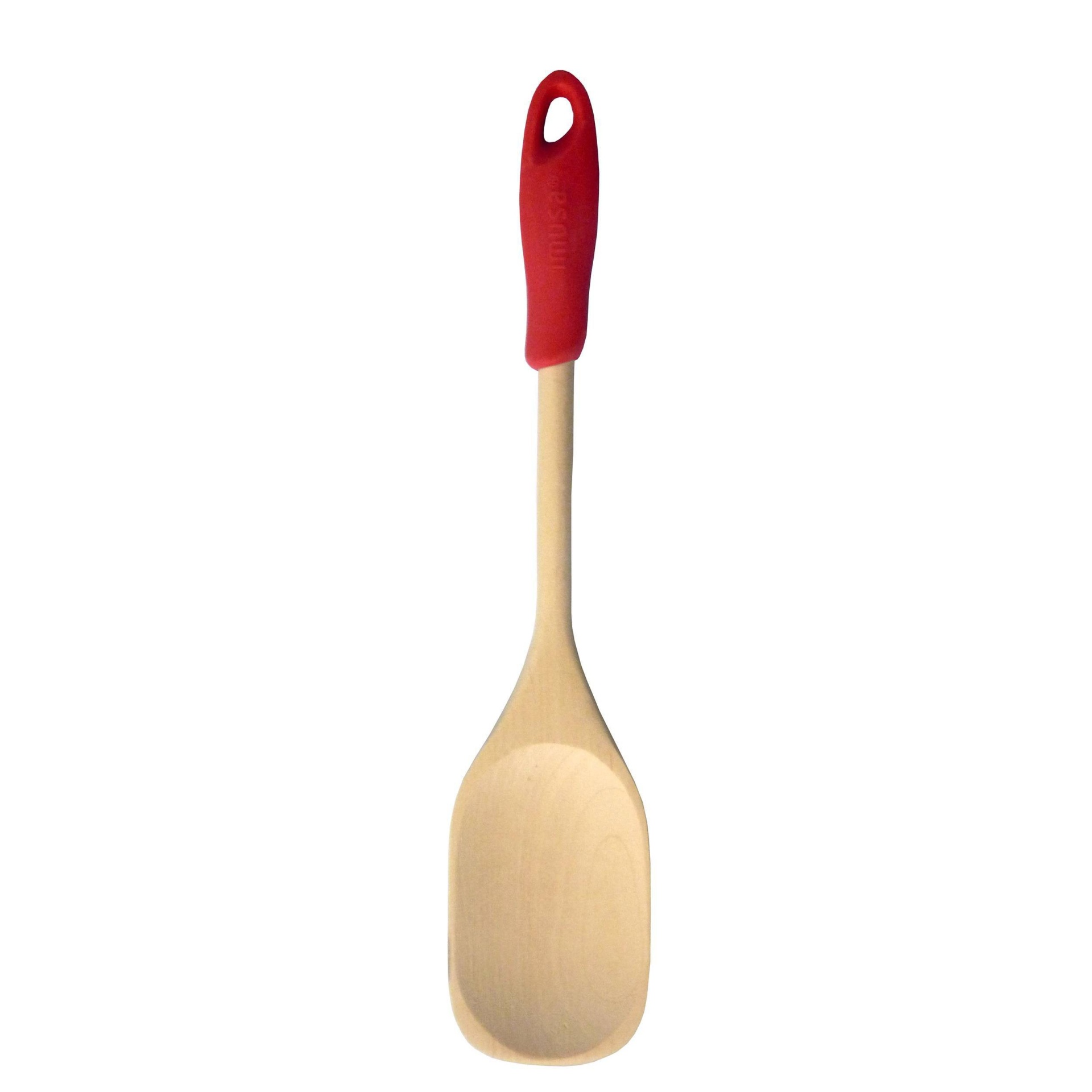 slide 1 of 1, IMUSA Large Wood Serving Spoon, 12 in