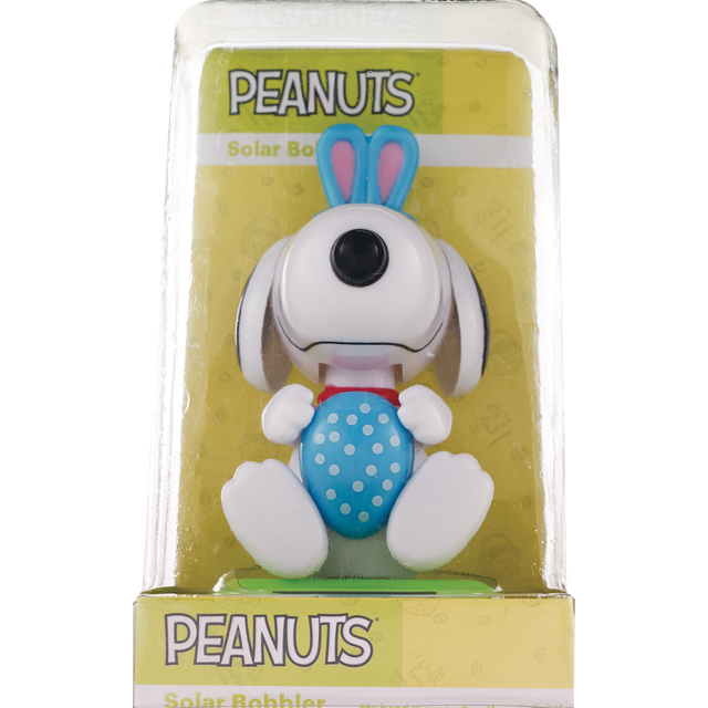 slide 1 of 1, EASTER CHECKOUT 4" Easter Mini Snoopy Solar Bobbler, 1 ct