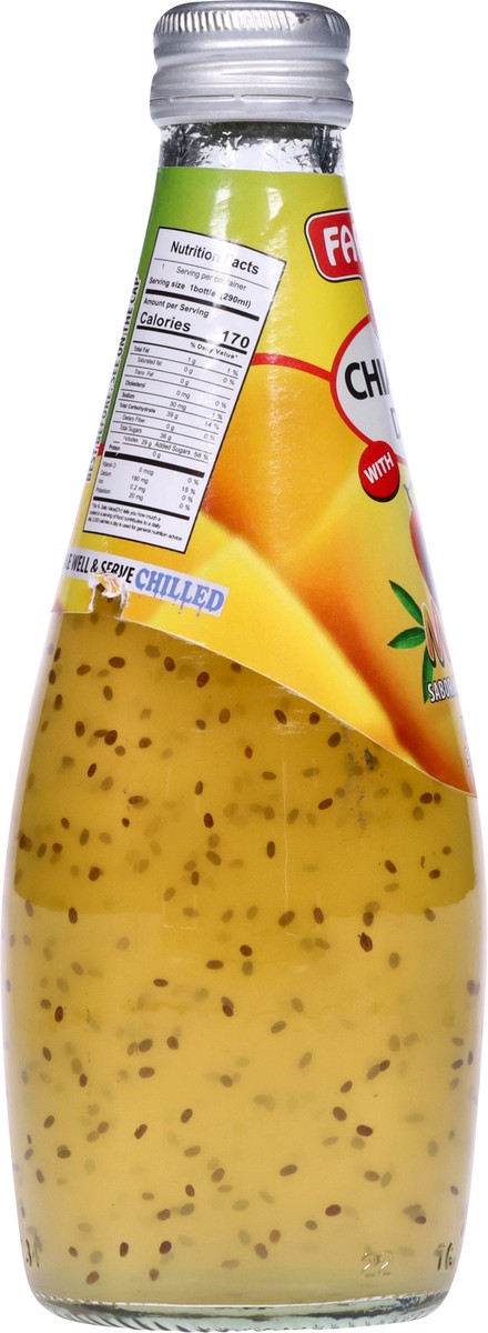 slide 7 of 13, Faraon Chia Seed Mango Flavor Drink 9.8 fl oz, 290 ml
