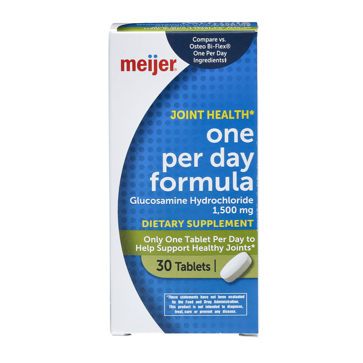 slide 1 of 9, Meijer One Per Day Dietary Supplement Joint Health, 30 tablets