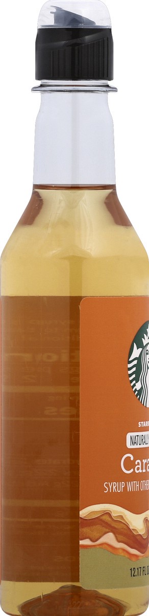 slide 3 of 6, Starbucks Naturally Flavored Caramel Coffee Syrup, 1 bottle of 12.7 fl. oz. (360 mL), 12.17 oz