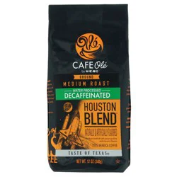 CAFE Olé by H-E-B Medium Roast Decaf Houston Blend Ground Coffee