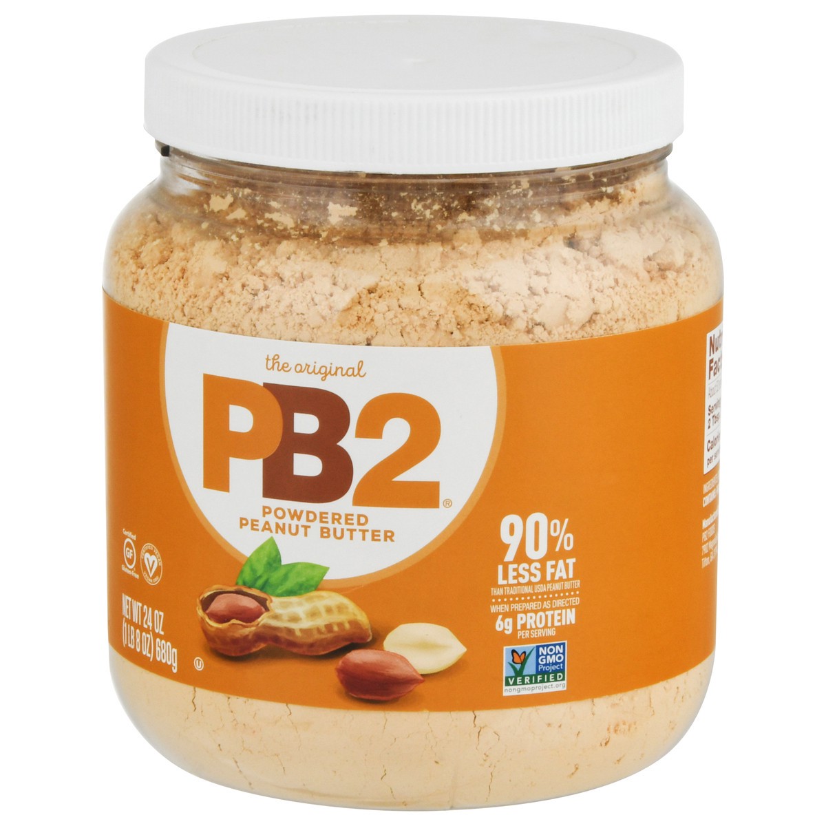 slide 8 of 9, PB2 Powdered Original Peanut Butter 24 oz, 24 oz
