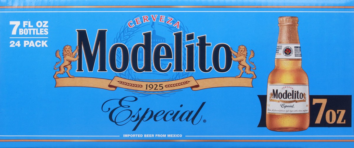 slide 8 of 9, Modelo Especial Modelito Mexican Lager Beer, 24 ct; 7 oz