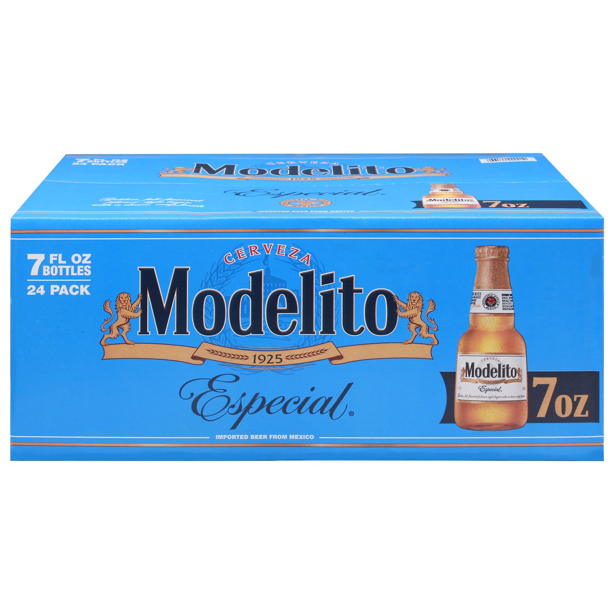 slide 1 of 9, Modelo Especial Modelito Mexican Lager Beer, 24 ct; 7 oz
