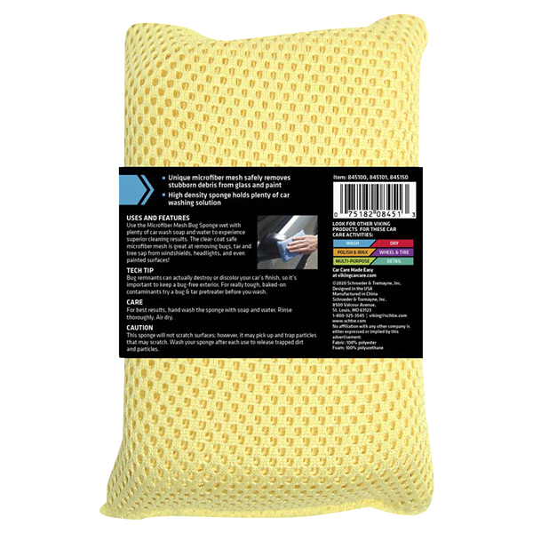 slide 4 of 5, Viking Microfiber Mesh Bug & Tar Sponge, 1 ct