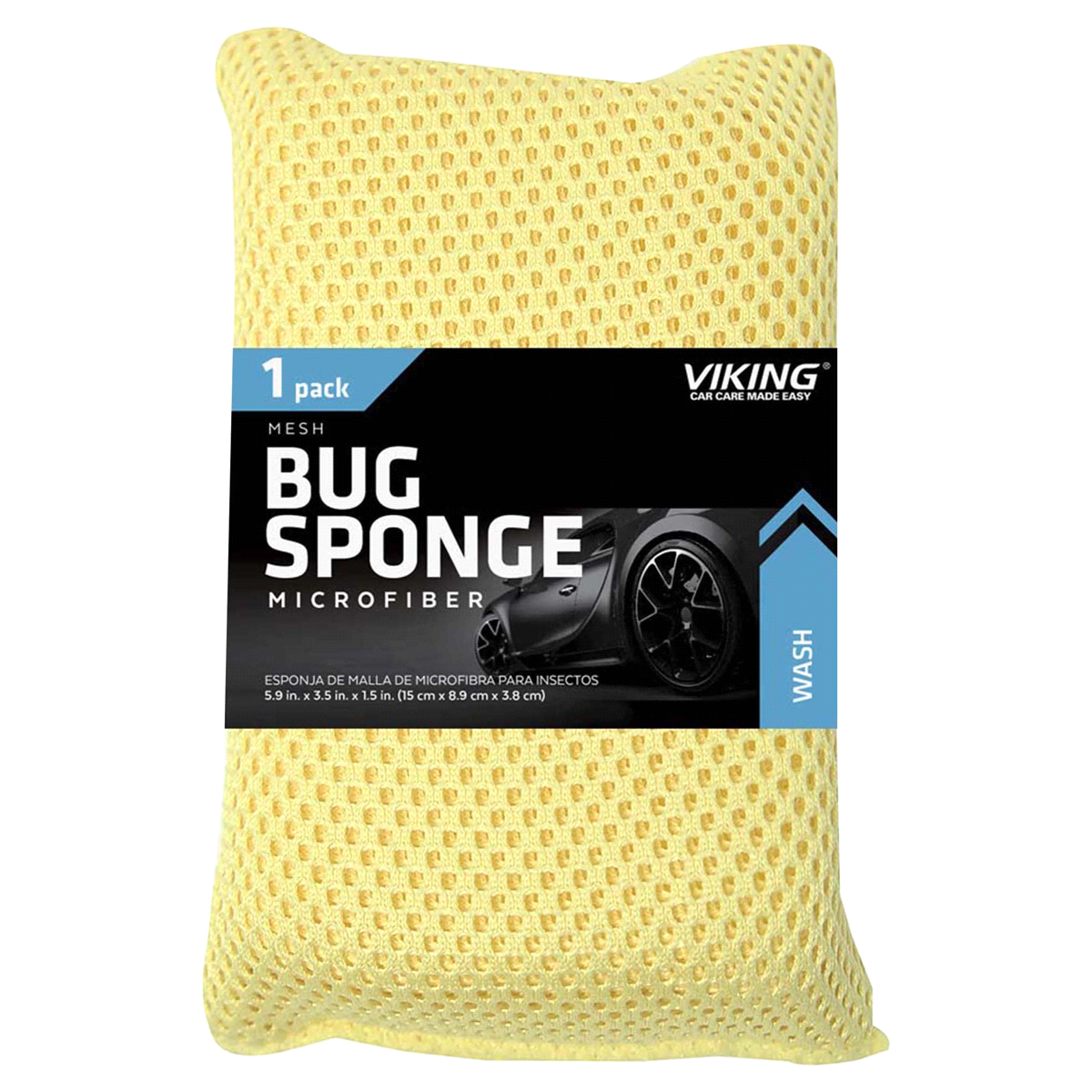 slide 1 of 5, Viking Microfiber Mesh Bug & Tar Sponge, 1 ct