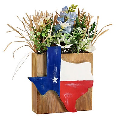 slide 1 of 1, Haven & Key Texas Wildflower Wooden Tabletop Decoration, 1 ct