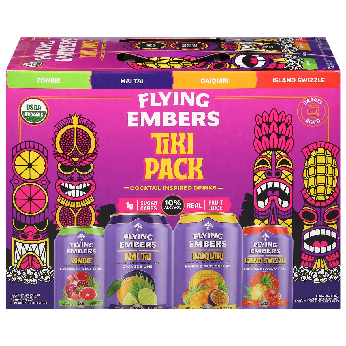 slide 12 of 13, Flying Embers Tiki Pack Variety, 12 ct; 12 oz
