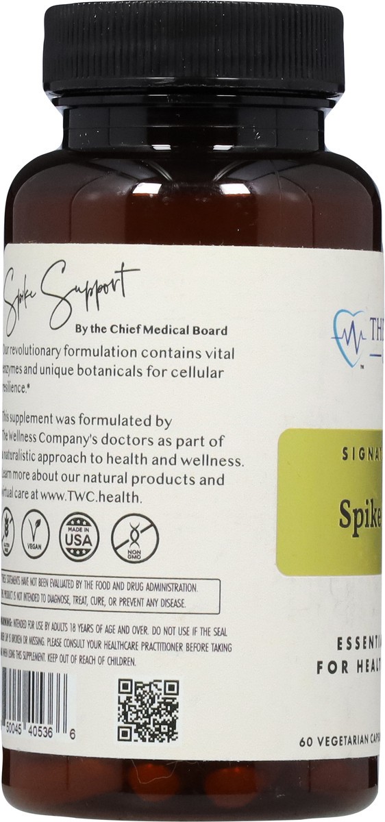 slide 10 of 15, The Wellness Company Spike Support 60 Vegetarian Capsules, 60 ct