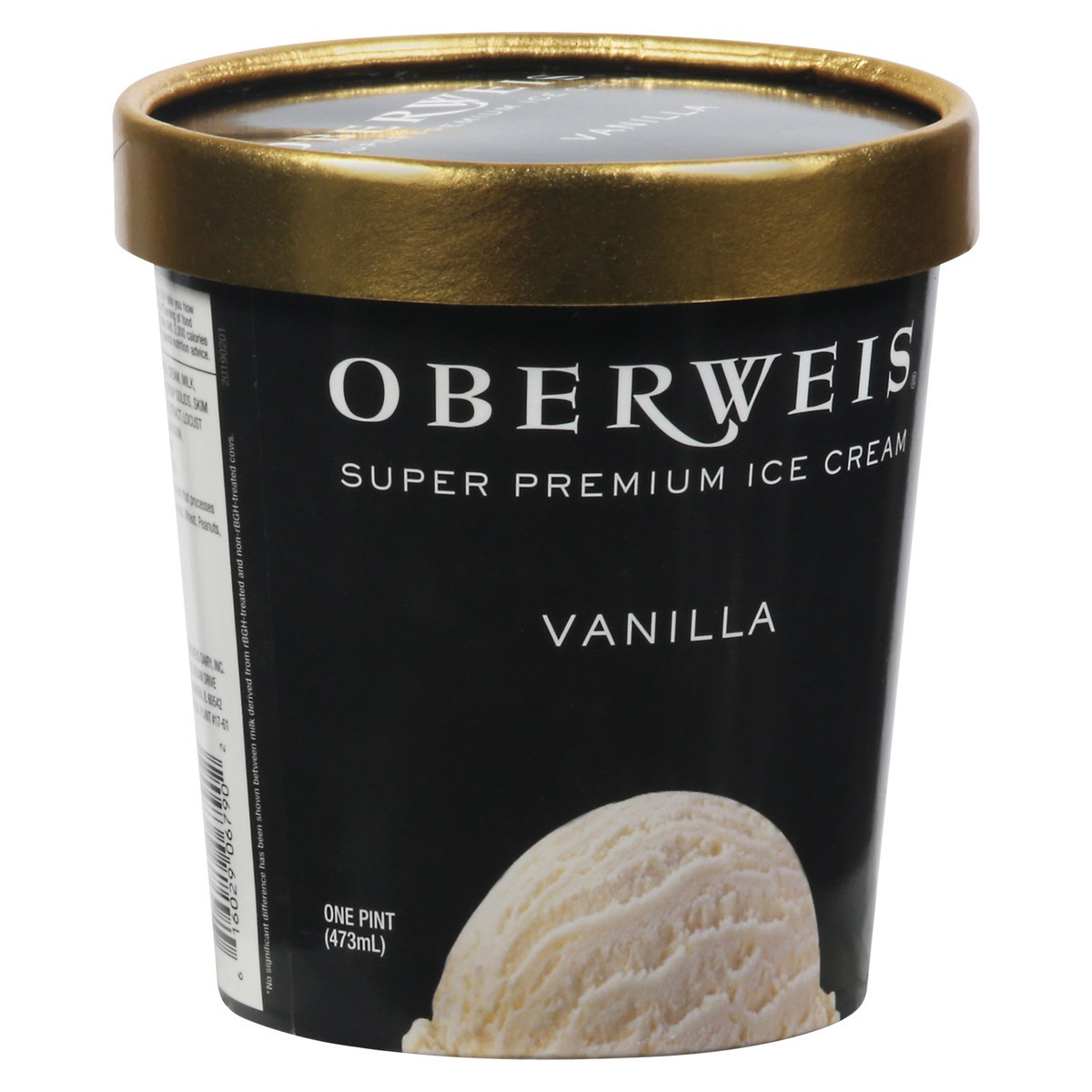 slide 12 of 13, Oberweis Super Premium Ice Cream Vanilla, 16 oz
