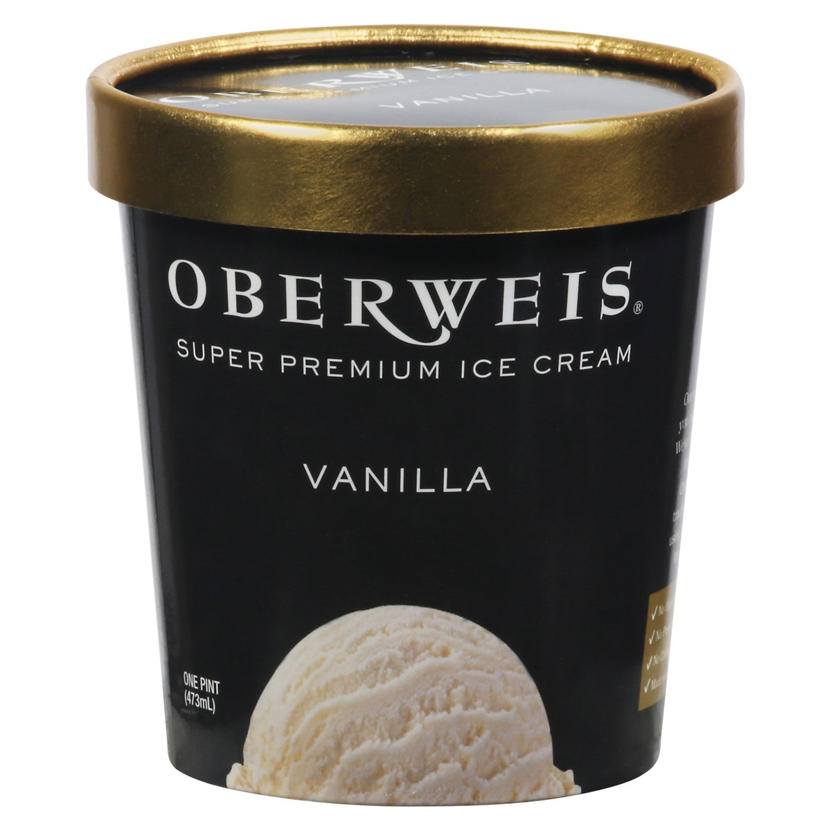 slide 1 of 13, Oberweis Super Premium Ice Cream Vanilla, 16 oz