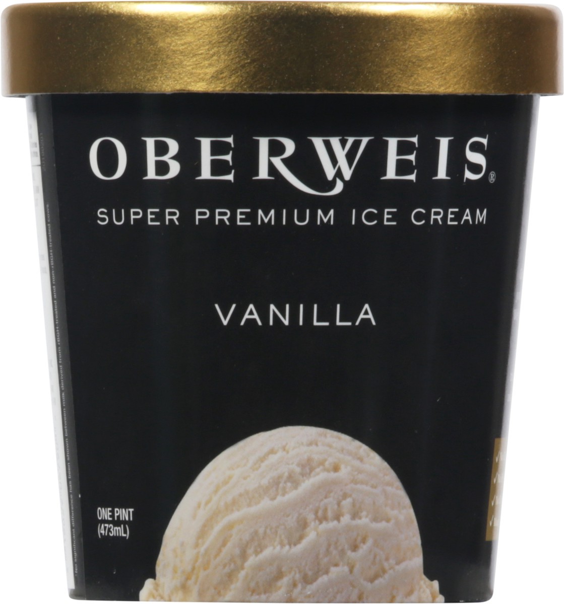 slide 8 of 13, Oberweis Super Premium Ice Cream Vanilla, 16 oz