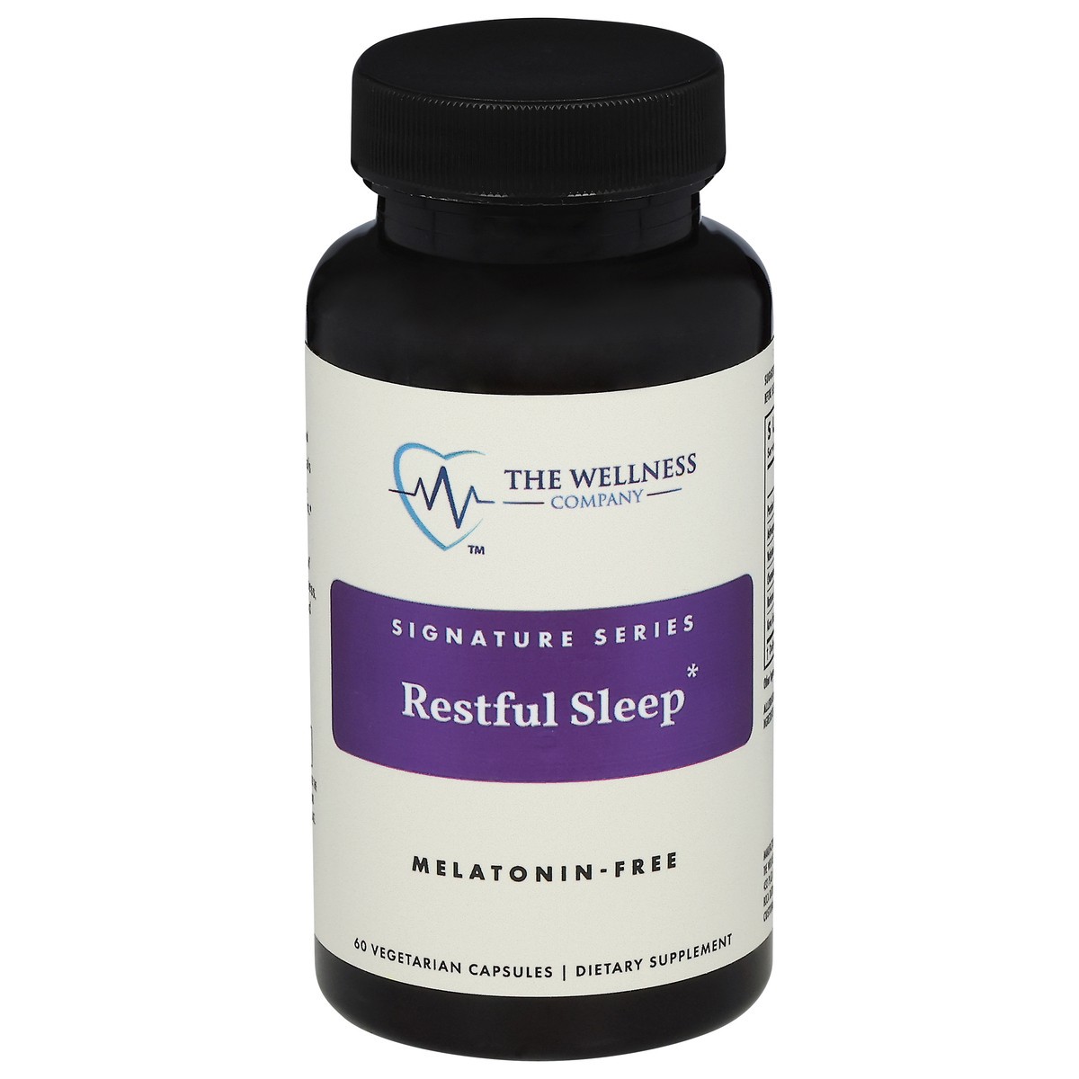 slide 4 of 14, The Wellness Company Melatonin-Free Restful Sleep 60 Vegetarian Capsules, 60 ct