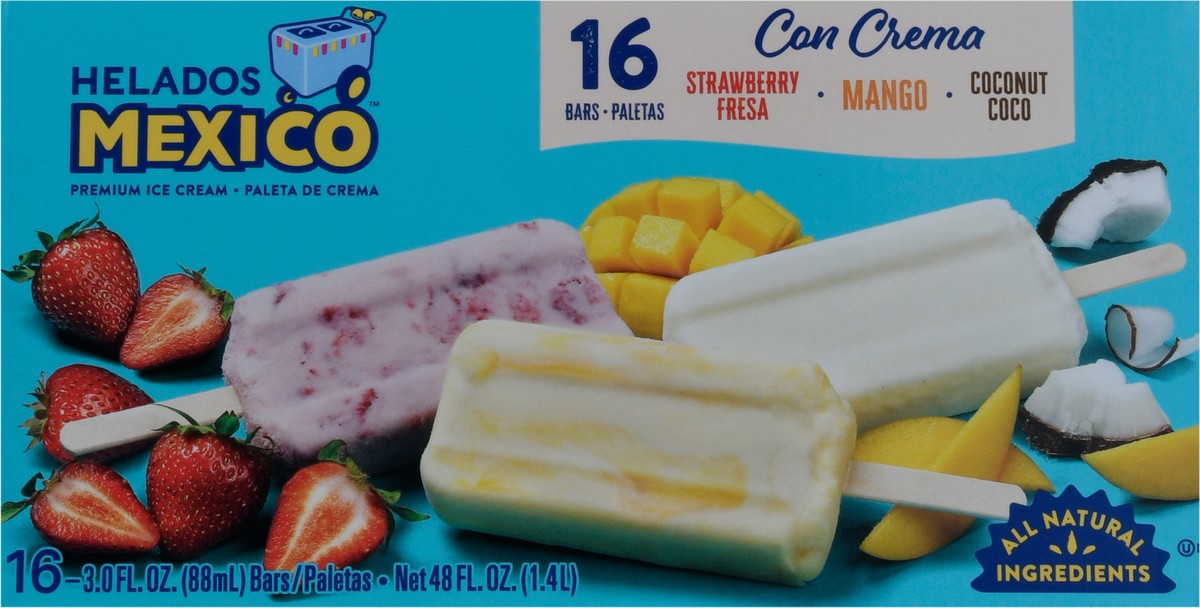 slide 2 of 10, Helados Mexico Premium Ice Cream Bars Value Pack, 16 ct