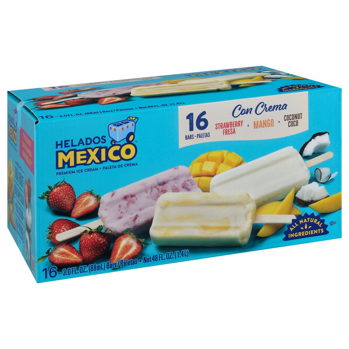 slide 4 of 10, Helados Mexico Premium Ice Cream Bars Value Pack, 16 ct