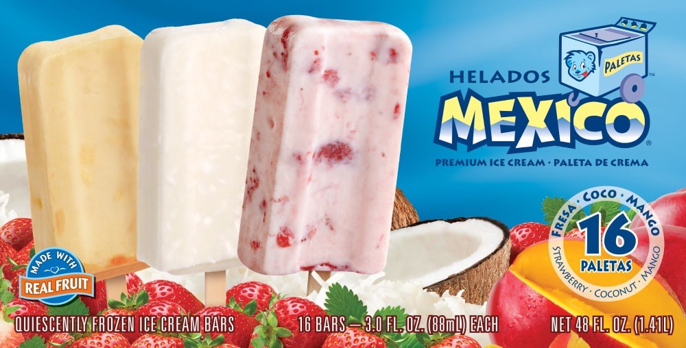 slide 1 of 10, Helados Mexico Premium Ice Cream Bars Value Pack, 16 ct