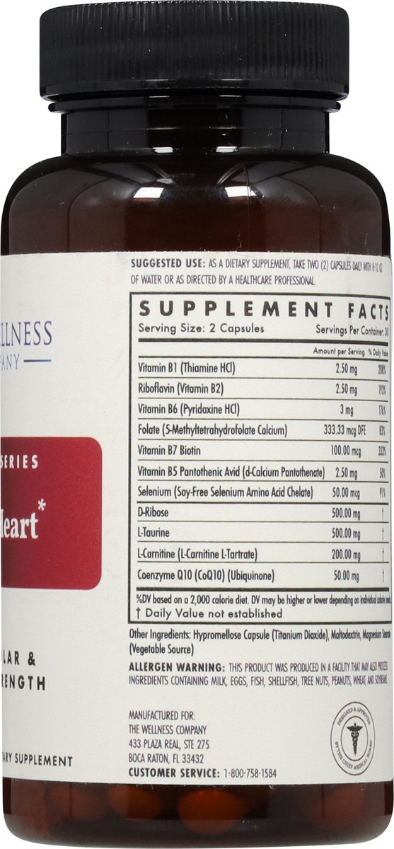 slide 7 of 15, The Wellness Company Vegetarian Healthy Heart 60 Capsules, 60 ct