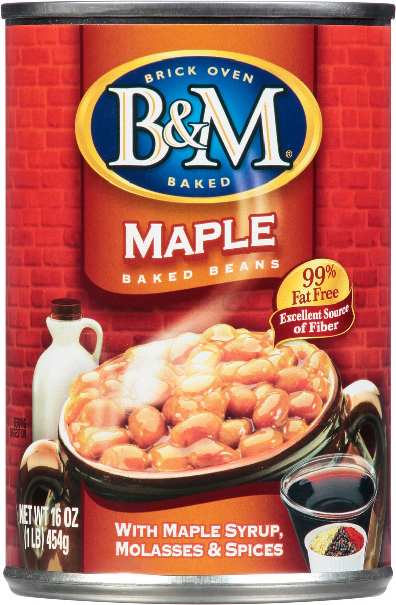 slide 1 of 7, B&M Maple Baked Beans 16 oz, 16 oz