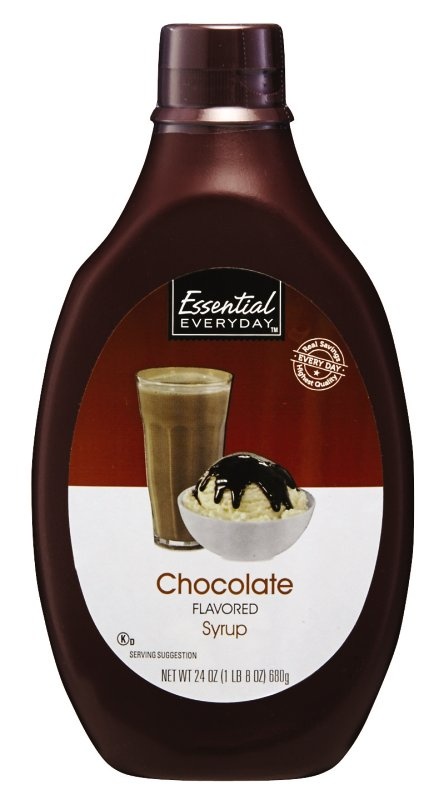 slide 1 of 1, Essential Everyday Chocolate Syrup, 24 oz