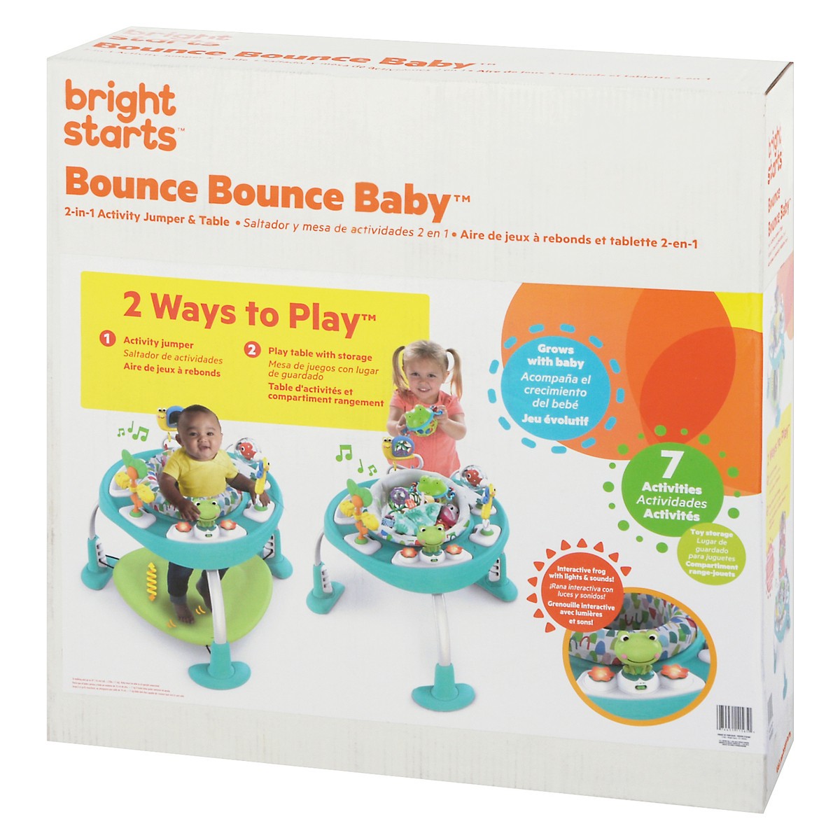 slide 9 of 10, Bright Starts Bounce Bounce Baby 2-in-1 Activity Jumper & Table 1 ea Box, 1 ct