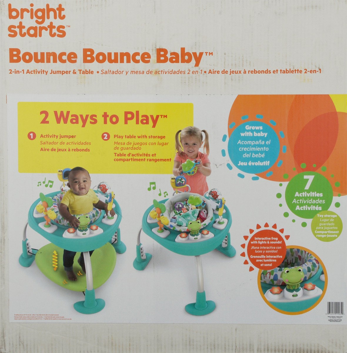 slide 1 of 10, Bright Starts Bounce Bounce Baby 2-in-1 Activity Jumper & Table 1 ea Box, 1 ct
