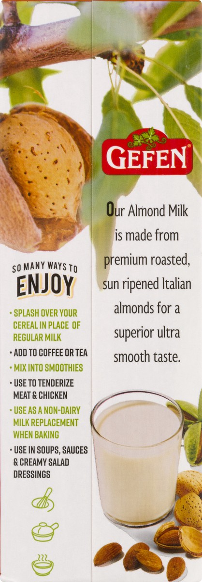 slide 5 of 9, Gefen Unsweetened Dairy Free Almond Milk 33.8 oz, 33.8 oz