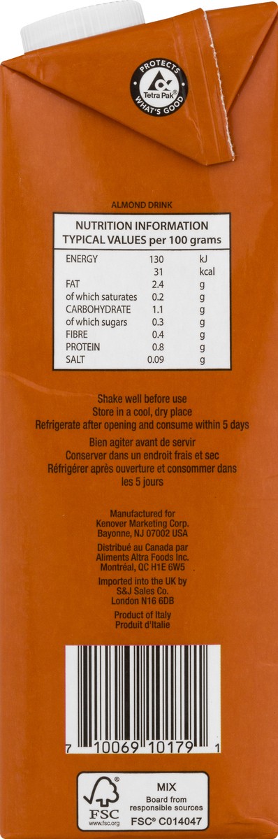 slide 8 of 9, Gefen Unsweetened Dairy Free Almond Milk 33.8 oz, 33.8 oz