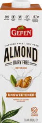 Gefen Unsweetened Dairy Free Almond Milk 33.8 oz