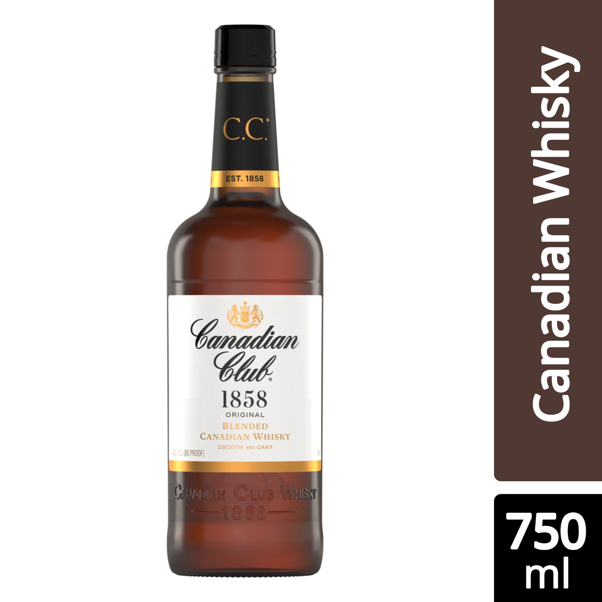 slide 1 of 2, Canada Club Whiskey, 750 ml