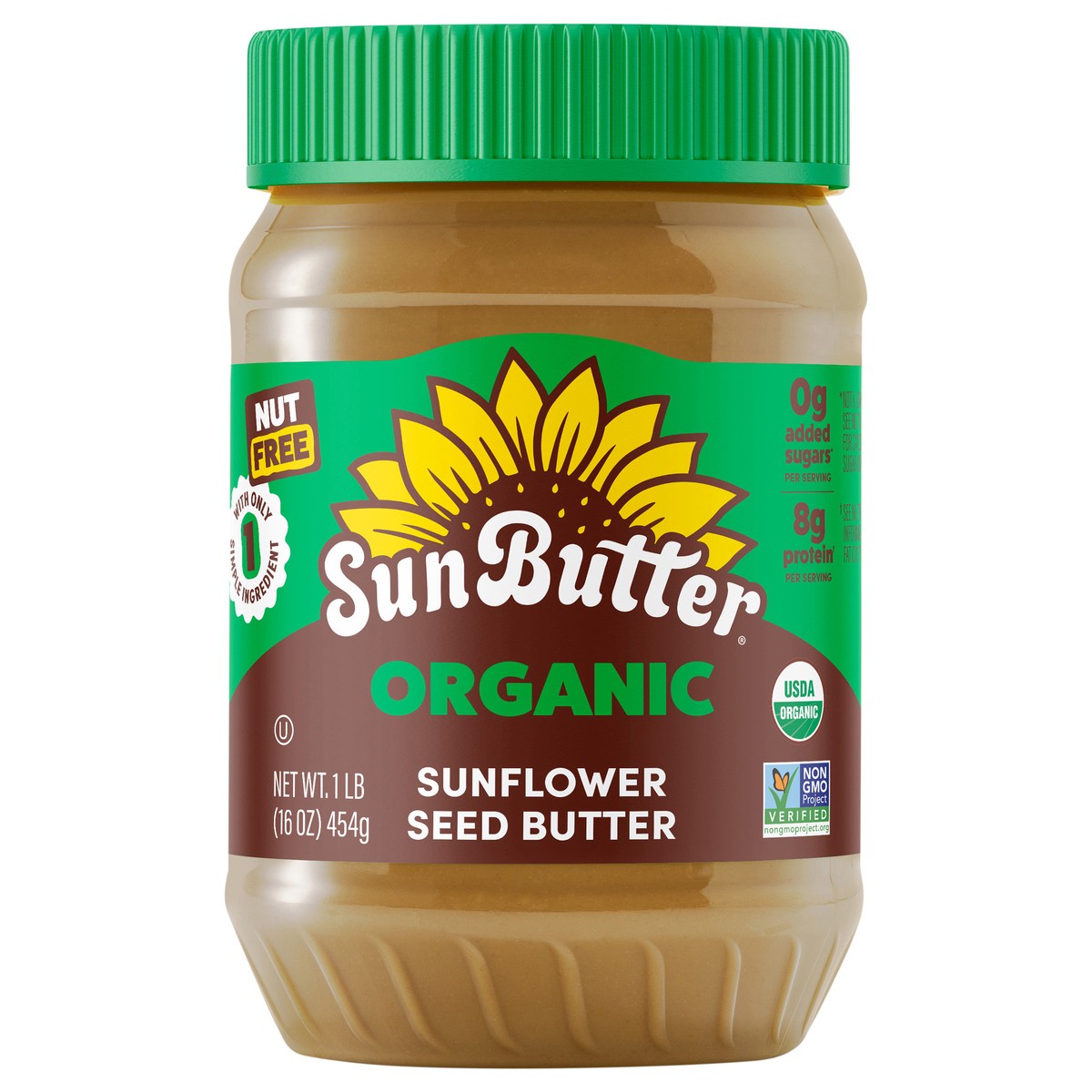 slide 1 of 13, SunButter Organic Sunflower Seed Butter 16 oz, 1 lb