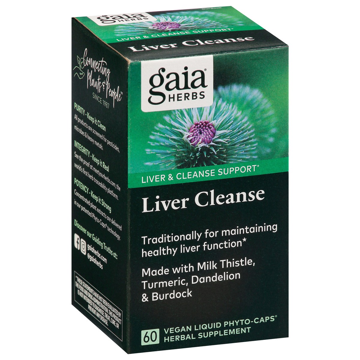 slide 8 of 13, Gaia Herbs Liver Cleanse Herbal Supplement, 60 ct