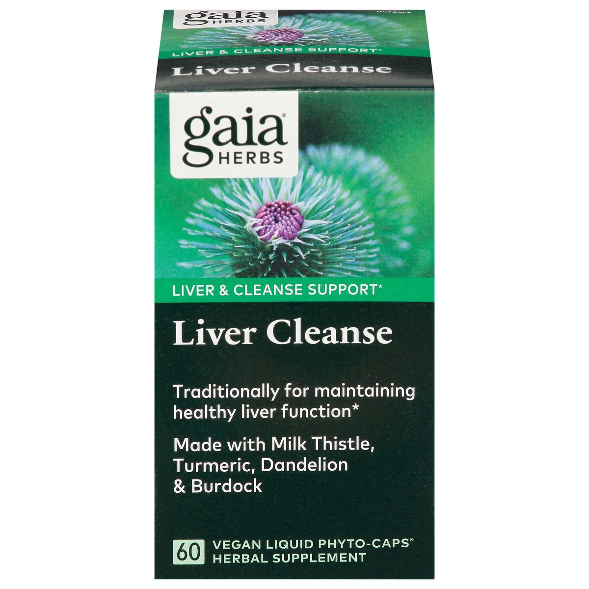 slide 1 of 13, Gaia Herbs Liver Cleanse Herbal Supplement, 60 ct