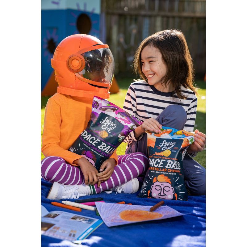 slide 3 of 4, LesserEvil Organic Cheddar Space Balls - 5 oz, 5 oz