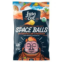 LesserEvil Organic Cheddar Space Balls - 5 oz