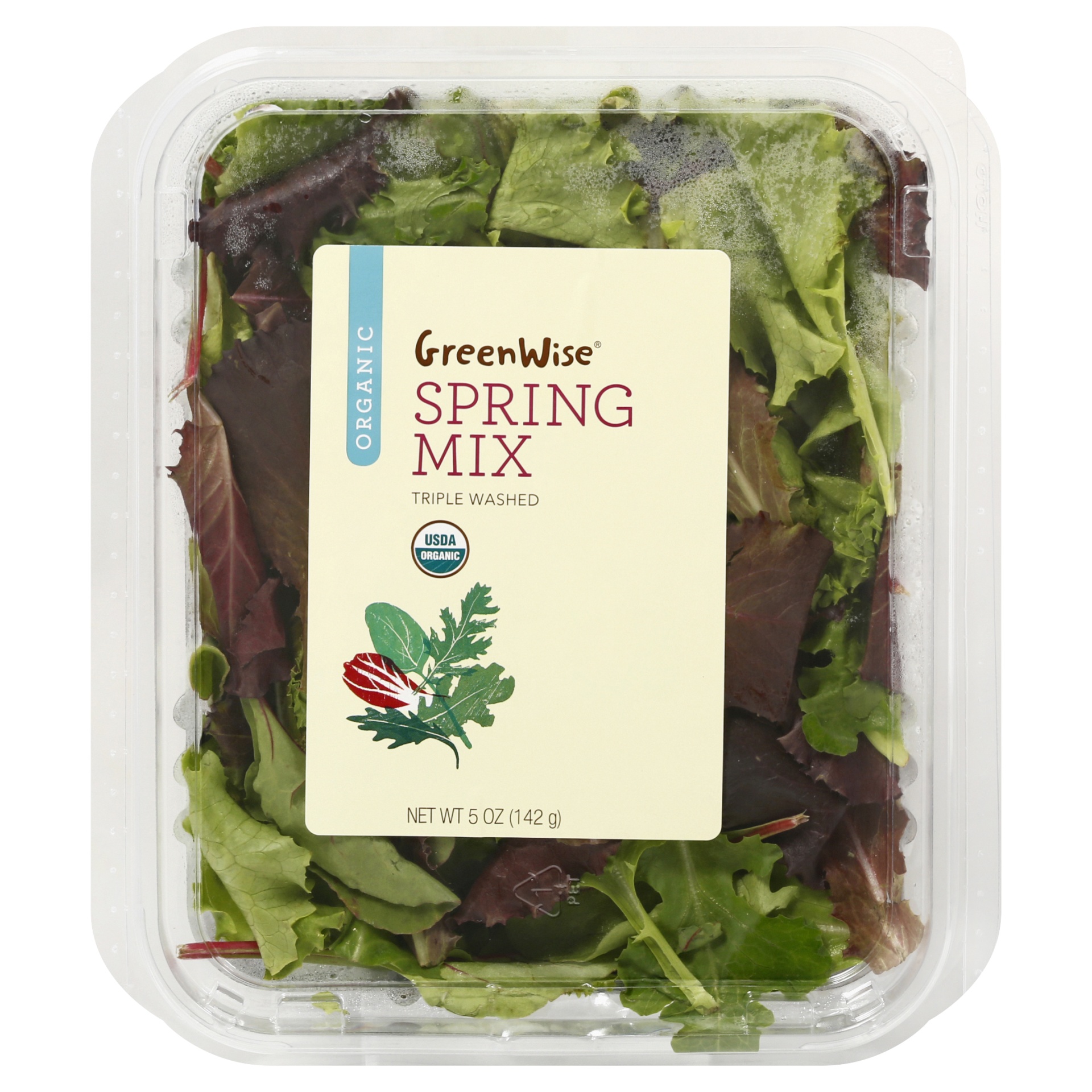 slide 1 of 1, Publix GreenWise Organic Spring Mix, 5 oz