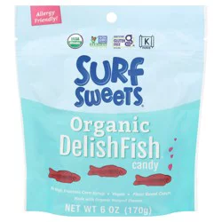Surf Sweets Organic Delish Fish Candy 6 oz