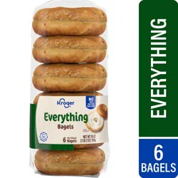 Kroger® Everything Bagels, 6 ct / 18 oz