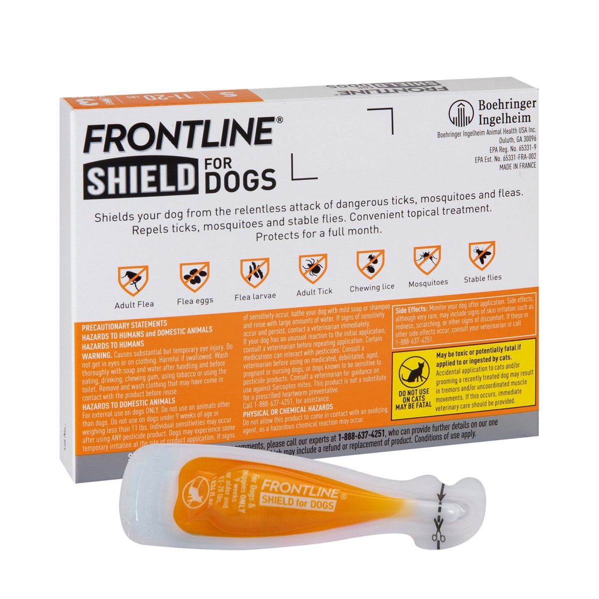 slide 29 of 29, Frontline Frn-Shield Sm 11-20Lb 3Ct, SM