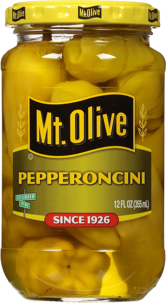 slide 8 of 9, Mt. Olive Pepperoncini, 12 oz