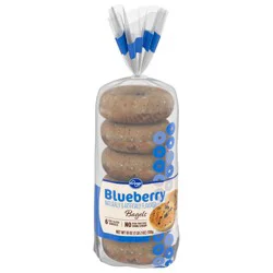 Kroger Blueberry Bagels, 6 ct / 18 oz