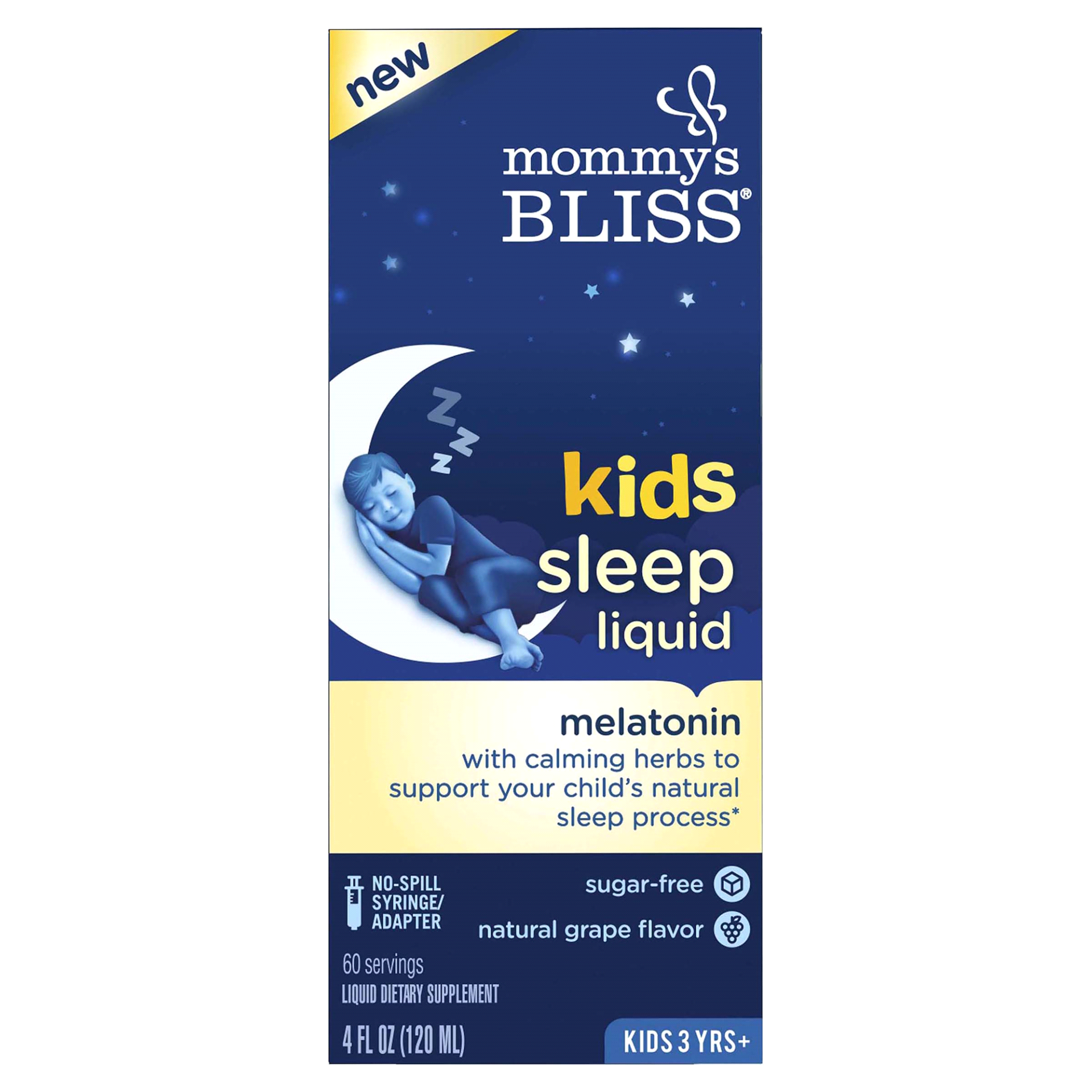 slide 1 of 1, Mommy's Bliss Natural Grape Flavor Kids Sleep Liquid, 4 fl oz