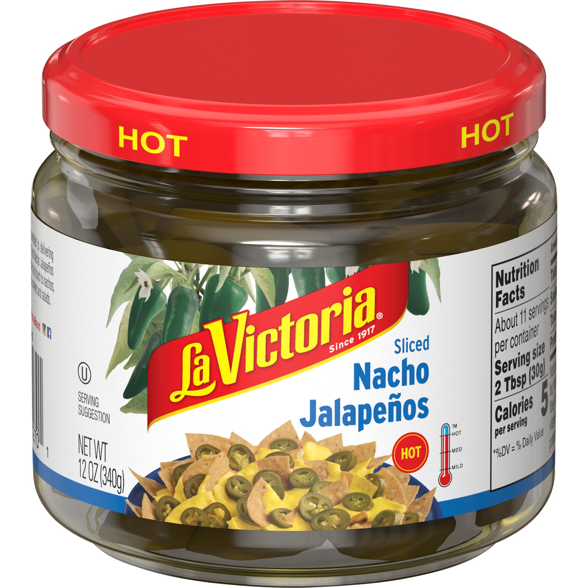 slide 1 of 2, La Victoria Nacho Jalapenos 12 oz, 12 oz