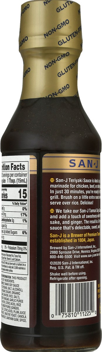 slide 5 of 9, San-J Gluten Free Teriyaki Stir-Fry & Marinade 10 oz, 10 oz