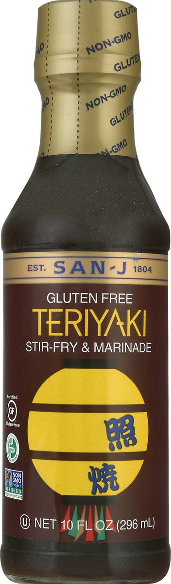 slide 4 of 9, San-J Gluten Free Teriyaki Stir-Fry & Marinade 10 oz, 10 oz