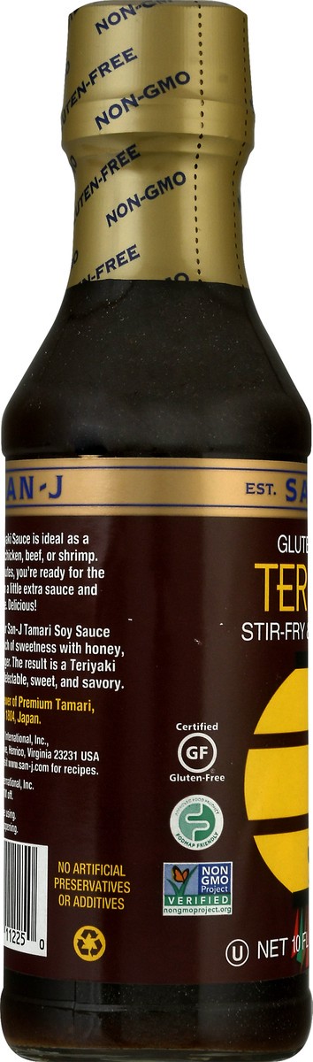 slide 8 of 9, San-J Gluten Free Teriyaki Stir-Fry & Marinade 10 oz, 10 oz