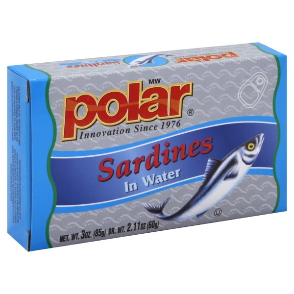 slide 1 of 4, Polar Sardine Water, 3 oz