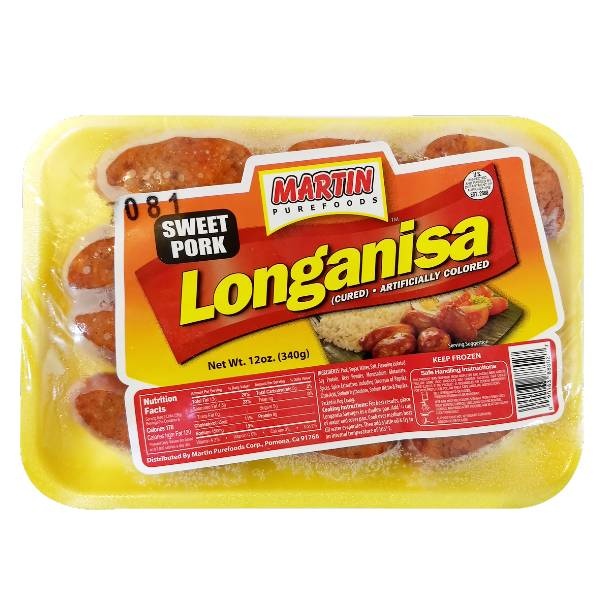 slide 1 of 1, Martin's Sweet Pork Longanisa, 12 oz